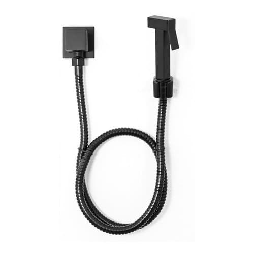 Ducha Higiênica Quadrada Samer Metais Black