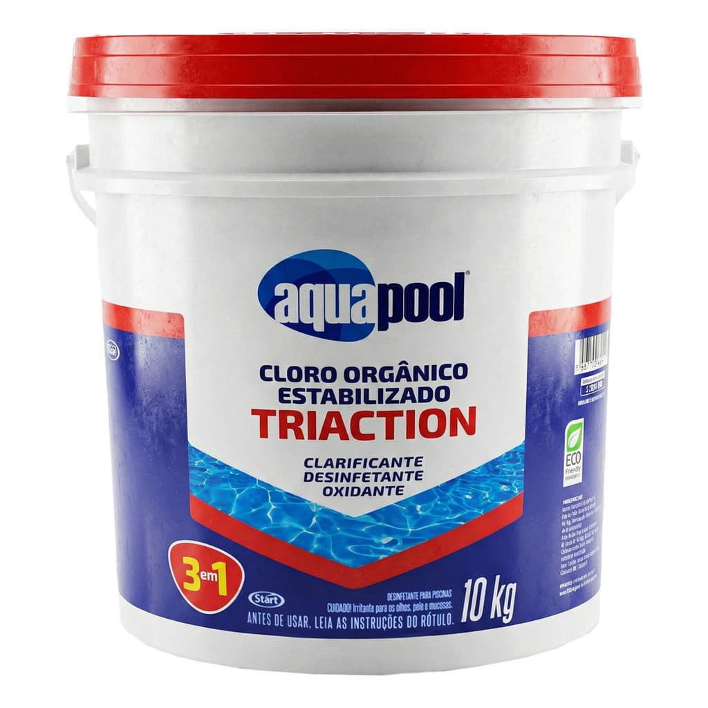 Cloro Granulado Estabilizado Piscina Aquapool Triaction 10kg