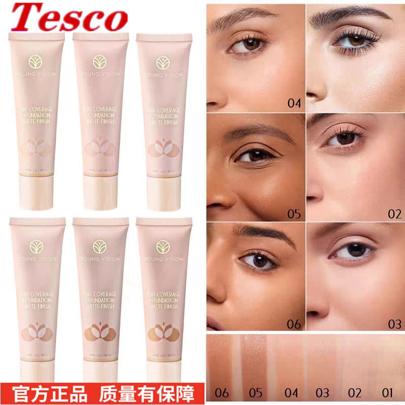 Corretivo Matte Reparação facial Fundação Creme Pó Líquido