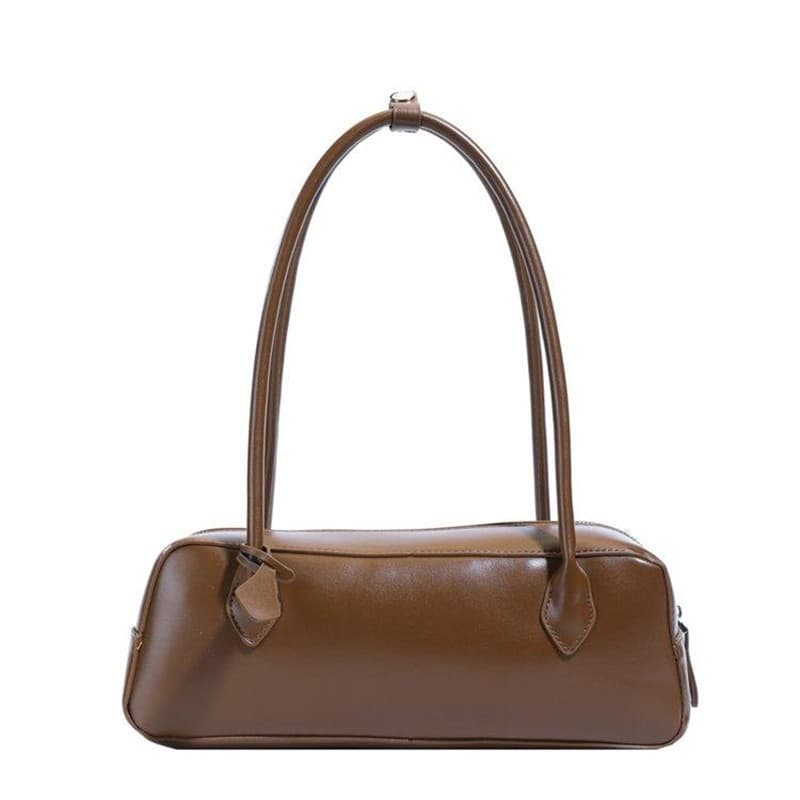 Retro grande capacidade saco feminino 2025 moda novo estilo de um ombro axilas saco High-End textura trabalho Commuter b