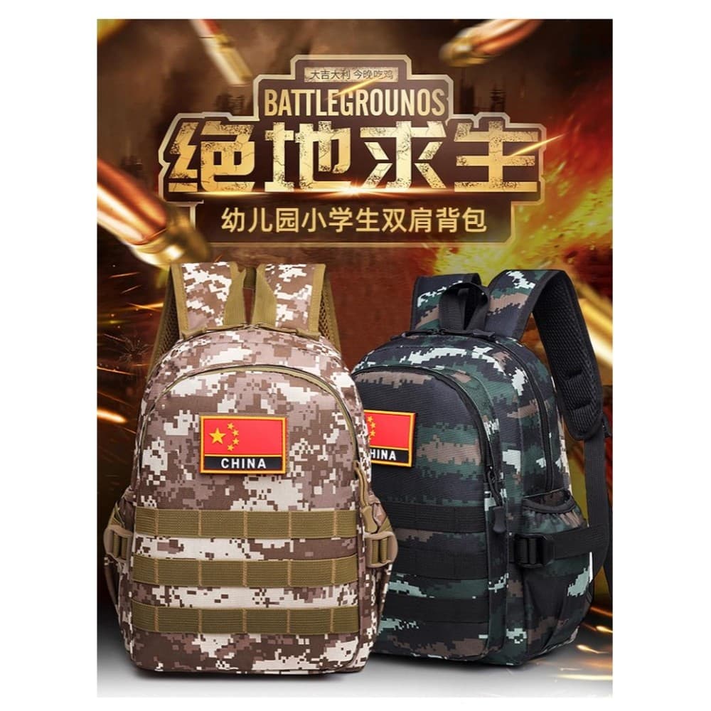 Crianças camuflagem mochila primavera viagem ao ar livre verão acampamento saco de treinamento estudantes da escola prim