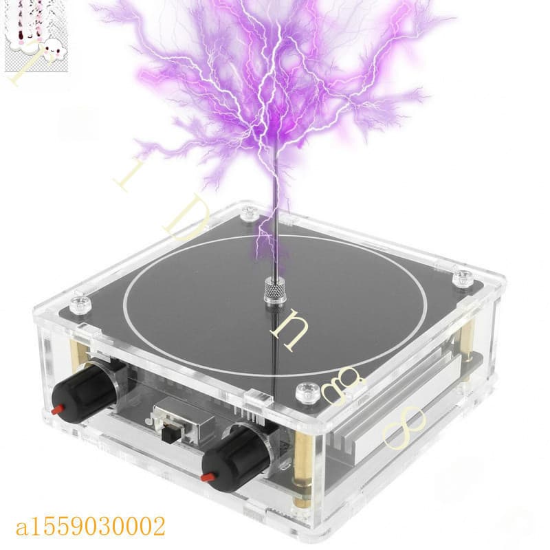 Bluetooth música Tesla bobina jogável Artificial relâmpago arco Plasma alto-falante modo experimento transmissão sem fio