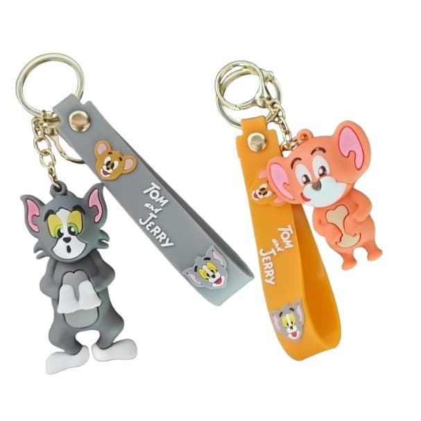 Chaveiro 3D Emborrachado Com Strap  Personagens Animados