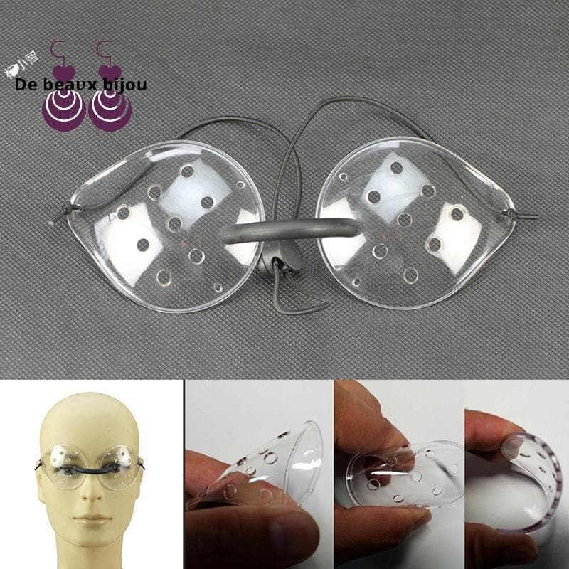 Bom 1 Peça De Plástico Ventilado Transparente Protetor Ocular Com 9 Furos Após Cirurgia Bem