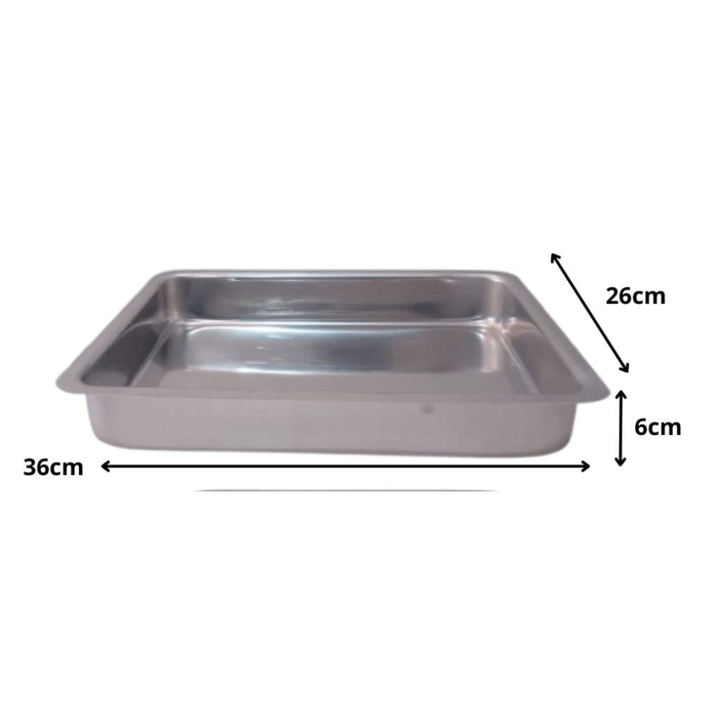 Forma Alta Quadrada Media 36cm em aluminio Tabuleiro