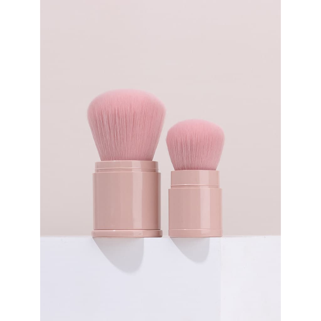 R ROYI Portátil Retrátil Pó Solto Pincel de Pó Solto Pincel de Blush Pincel de Maquiagem Pincel de Sombra Fibra de Cabel