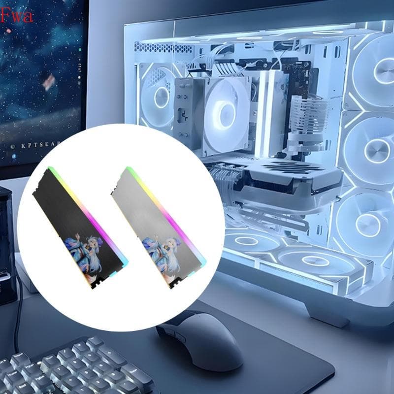 Dissipador Calor RAMs Iluminado Fwa ARGB Para DDR5 DDR4 DDR3 DDR2 Desktop Memória Aumentando A Estabilidade E