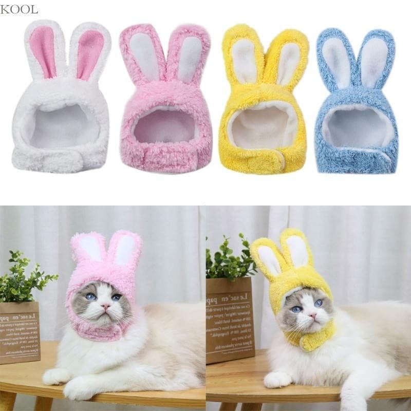KOOL Pet Supplies Orelhas Coelho Forma Chapéu Pelúcia Para Natal Halloween