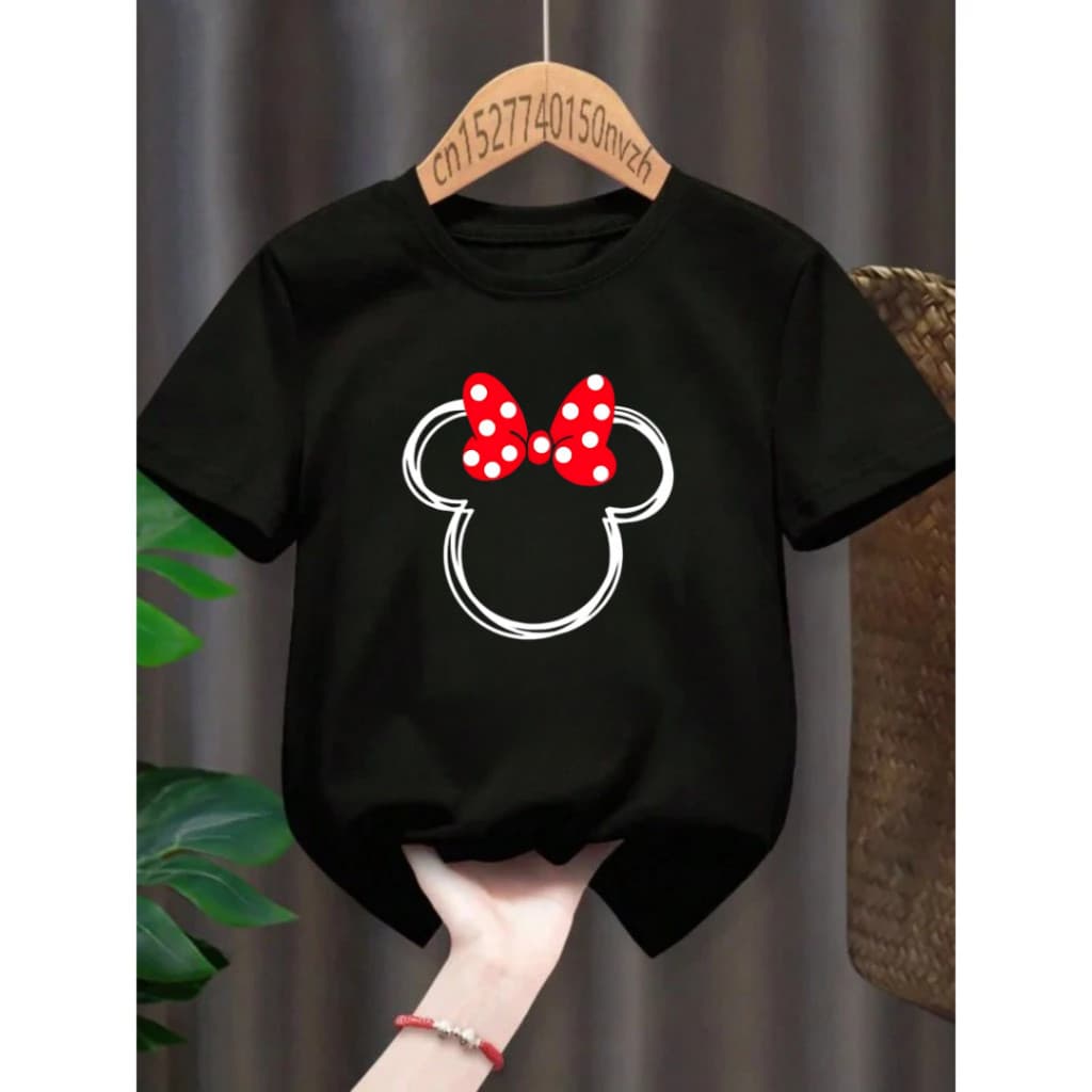 CAMISETA INFANTIL JUVENIL FEMININA MINNIE BLUSINHA ESTILOSA 100% algodão lançamento