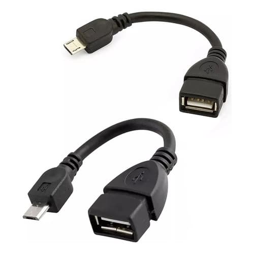 Cabo Adaptador Otg V8 Universal Celular Antigo Usb Mini-usb Liga Pen Drive no Celular