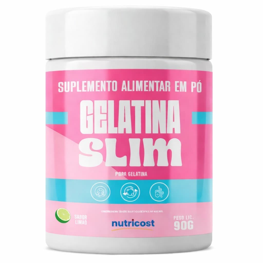 Gelatina Slim sabor Limão 90g Ideal para Alimentação Balanceada