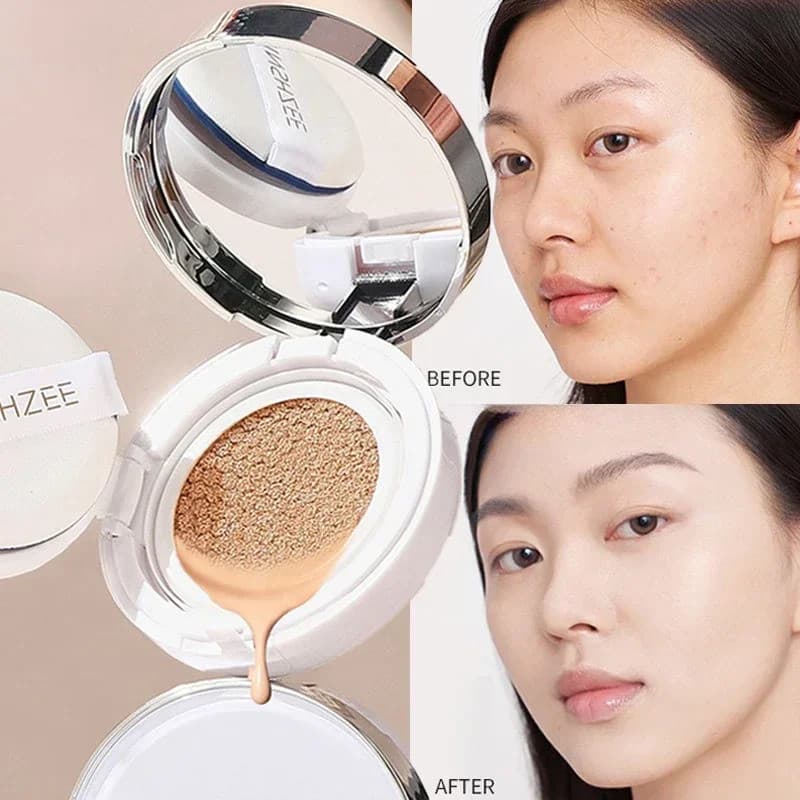 Corretivo Air Cushion BB Cream Maquiagem Duradoura Corretivo Natural Base Facial Maquiagem Cremosa Hidratante Iluminador