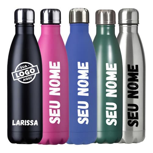 Garrafa De Água 750ml Personalizada Com Logo E Nome