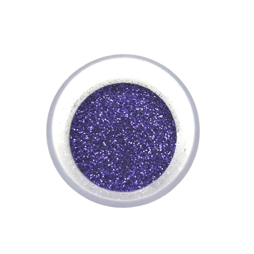 Gliter em Pó Maquiagem e unhas cor Roxo extra fino 10 gr