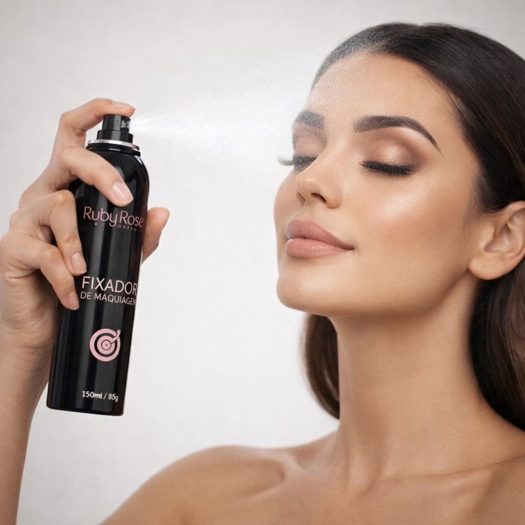 Spray Fixador de Maquiagem 150ml Secagem Rápida Ruby Rose