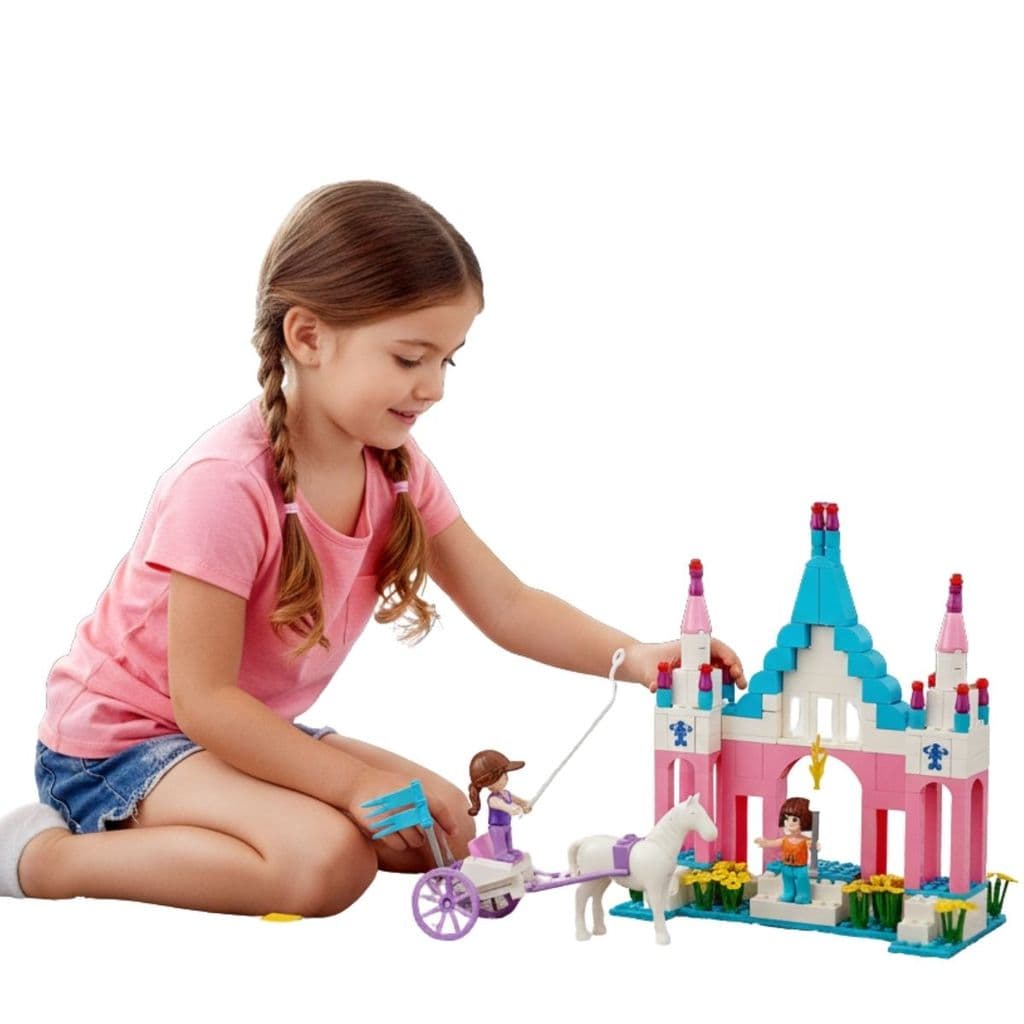 Monta Monta Centenas de Peças Infantil Blocos de Construção Castelo - VIP