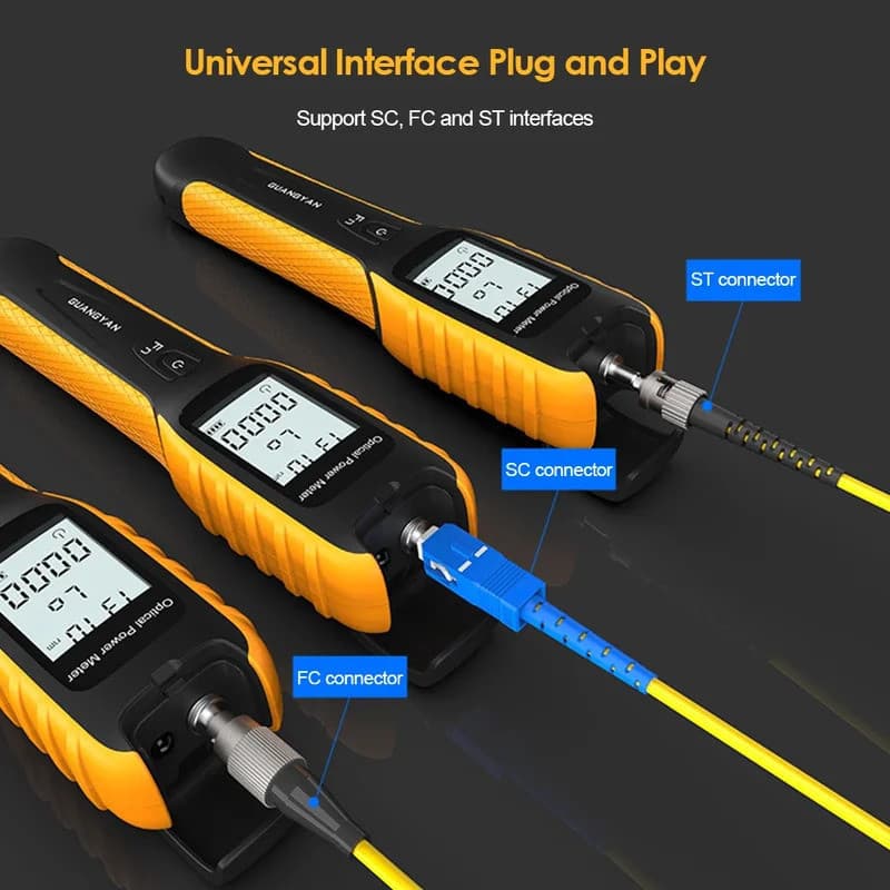 Medidor De Potência Óptica G11 , Bateria Recarregável De Alta Precisão , De Fibra 5G FTTH OPM Testador