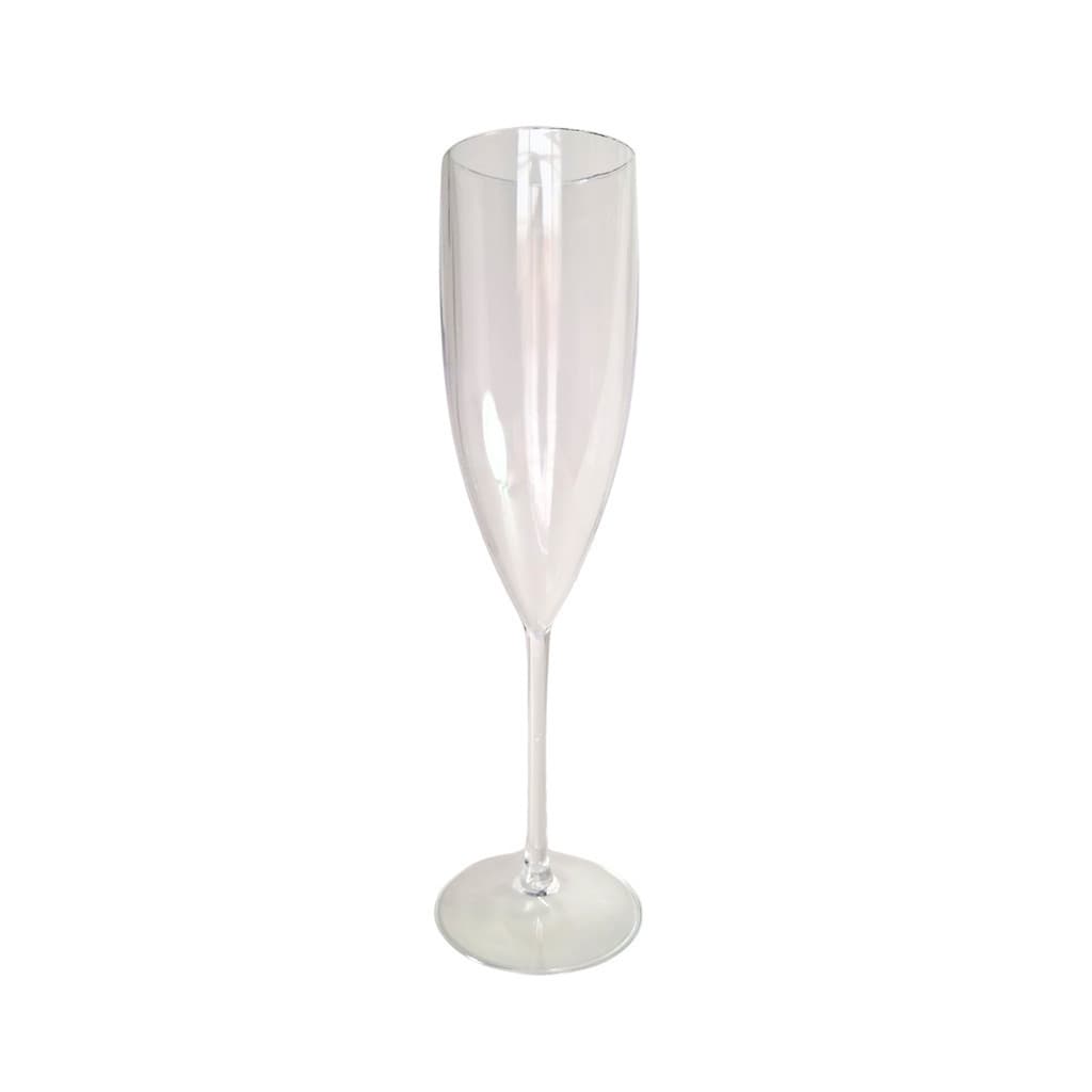 2 Taças De Champanhe Acrílico Cristal 160ml Festa Ano novo Natal Comemoração