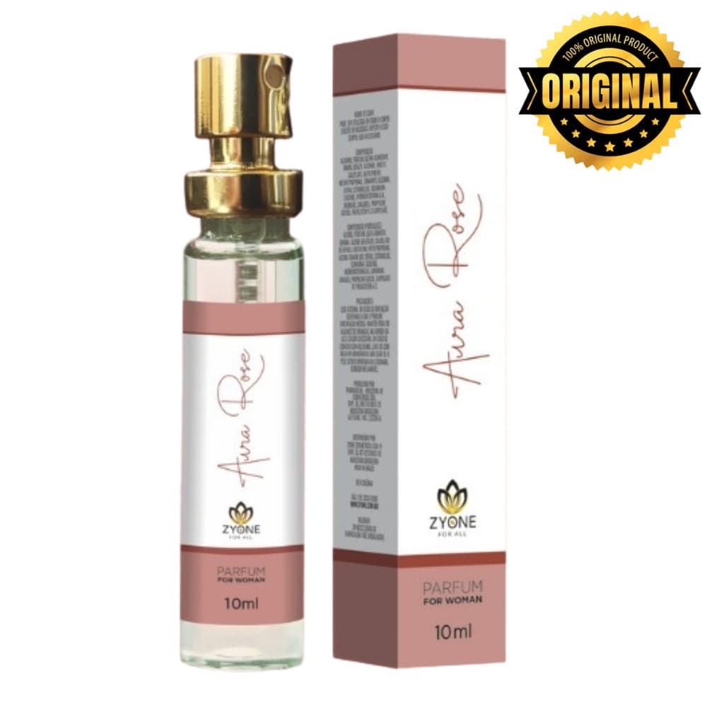 Aura Rose Zyone Cosméticos Feminino Parfum 10ml Alta Fixação Essência Premium
