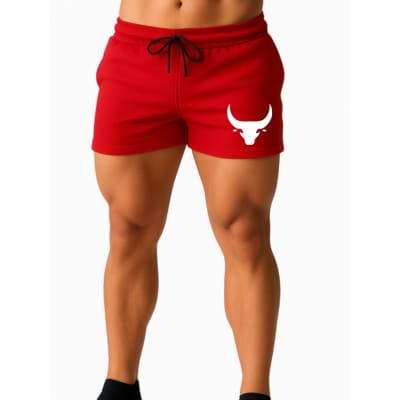 Short Curto Dry Fit Academia Treino Musculação Fitness Masculino Touro Estampado COD 786