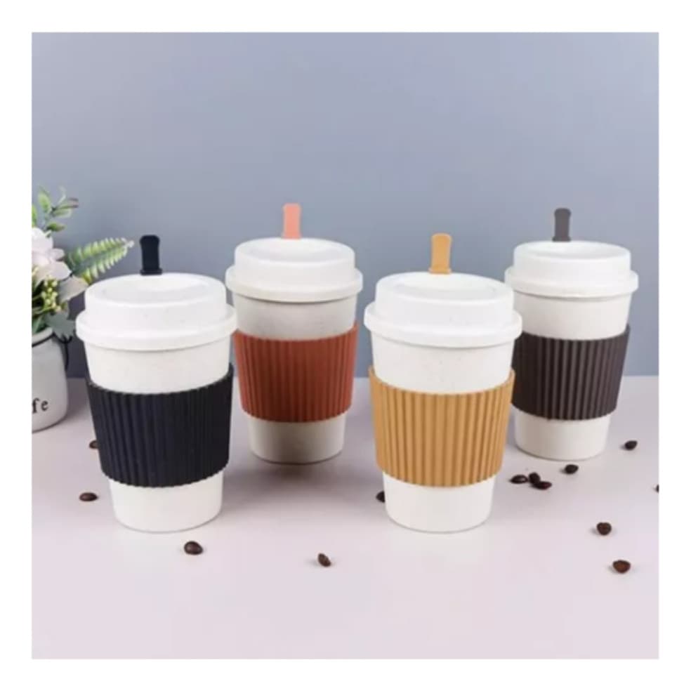 Combo Sustentável: Kit 10 Copos Bambu Com Mexedor 450ml - Beleza, Praticidade E Sustentabilidade
