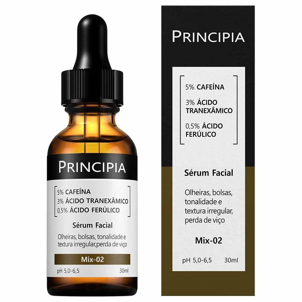 Kit 1/4 Sérum Mix-02: 5% Cafeína + 3% Tranexâmico + Ferúlico