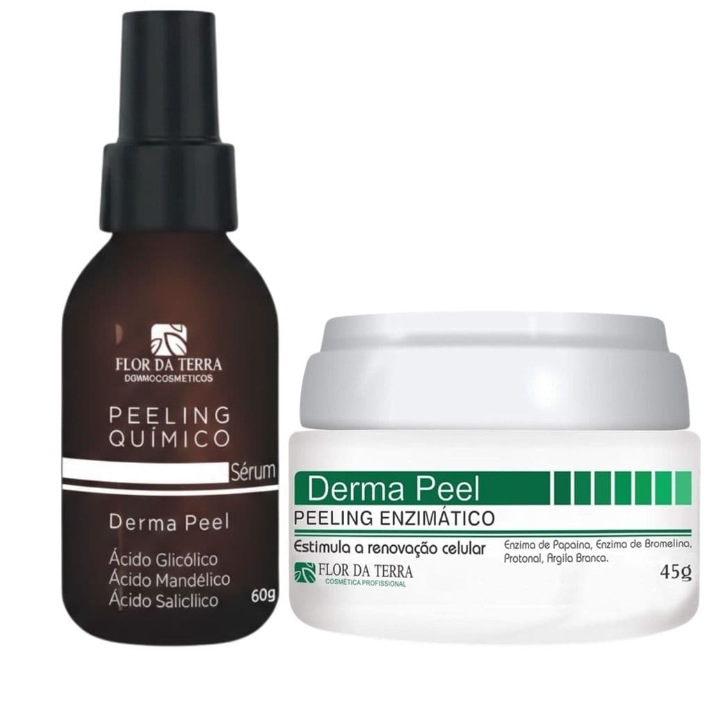 Kit Peeling Seguro Flor Da Terra Clareador Manchas Rugas Renovação Celular