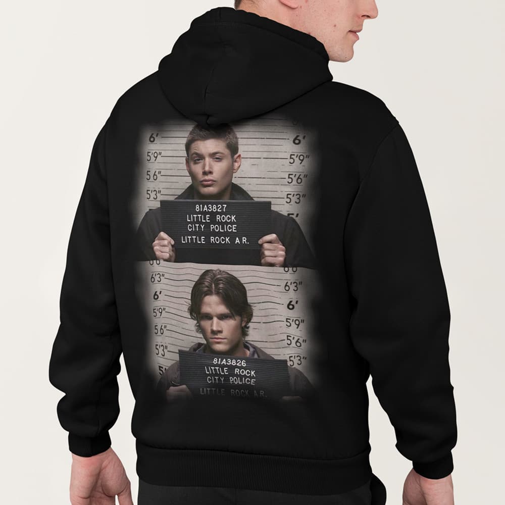 Moletom Supernatural Dean Irmãos Whinchester Sam Sobrenatural Blusa De Frio Com Capuz Unissex