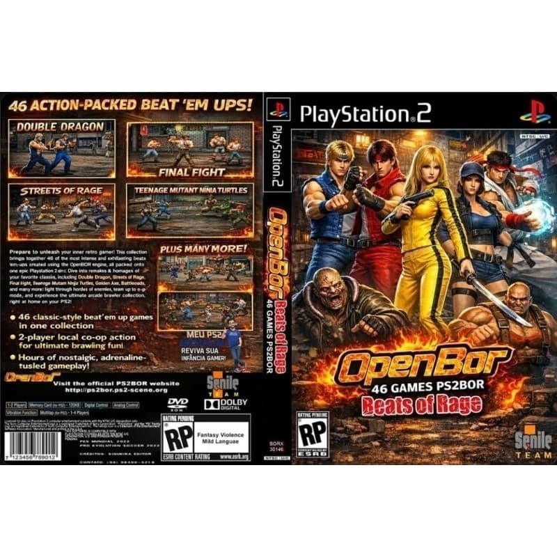 PS2 BOR DVD Collection (46 Jogos) 1 DVD