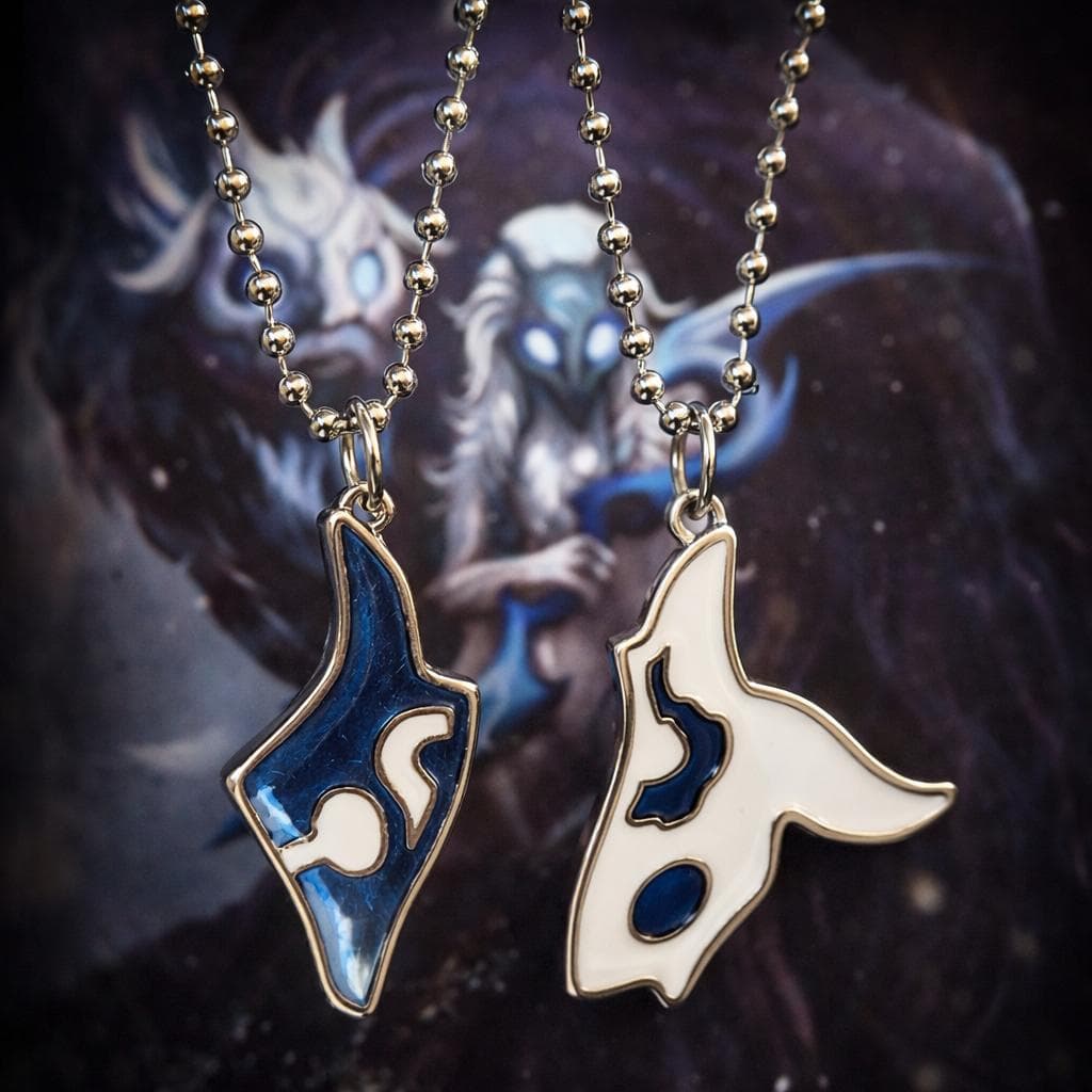 Colar Duplo Kindred – Lobo e Cordeiro - LOL
