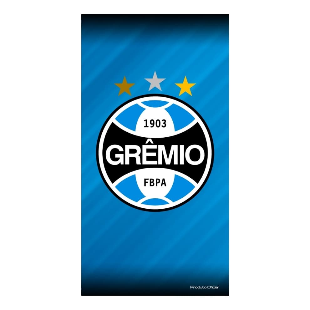 Toalha de Banho Time Buettner Aveludada Brasão Grêmio