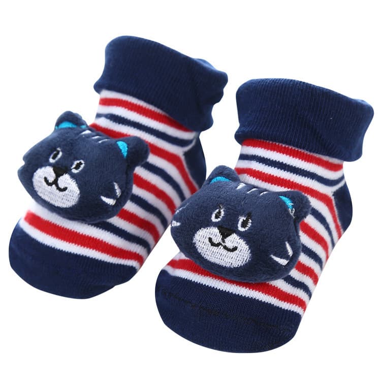 Meias Baby Antiderrapante Sapatinho Bichinho Pantufas Divertidas linha Bebê 3D