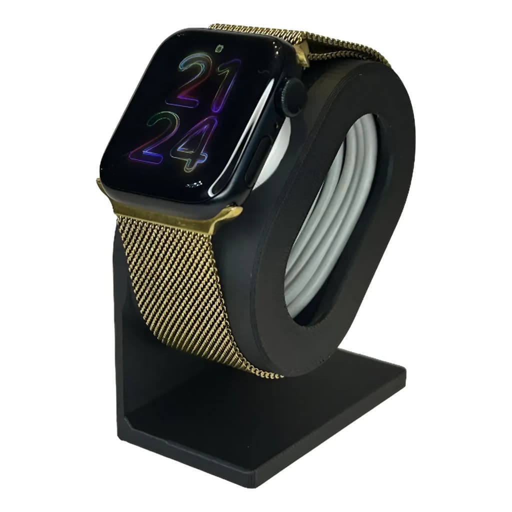 Suporte Carregador Apple Smart Watch Base De Carregamento Preto
