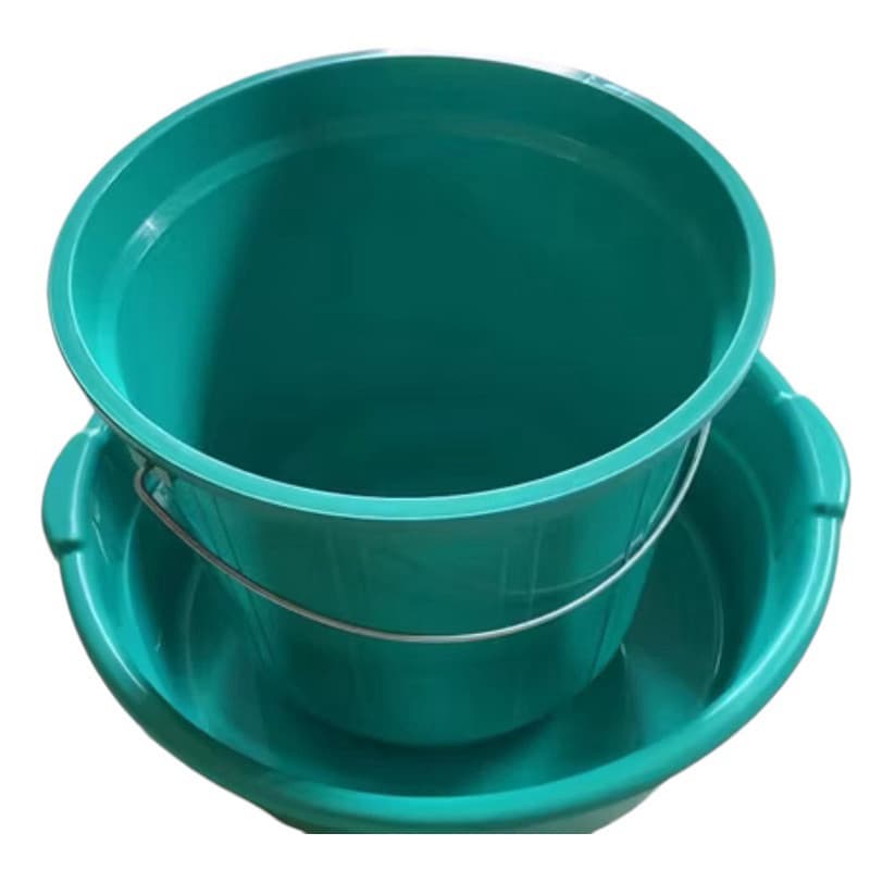 Kit 02 Peças Multiuso - Balde 7 Litros e Bacia 6.5 Litros Premium