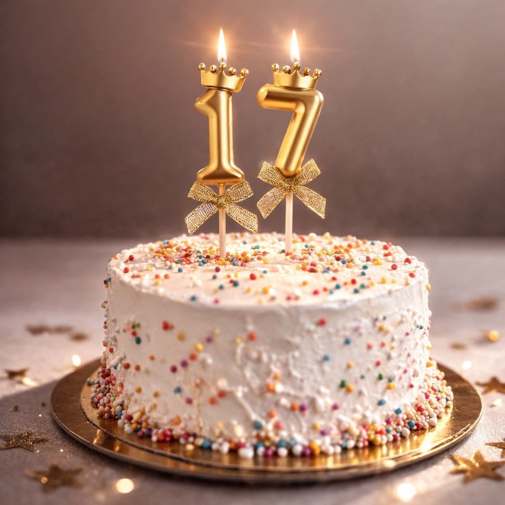 Kit 2 Velas De Aniversário Dourado Número Decorativo Topo De Bolo Com Coroa Laço