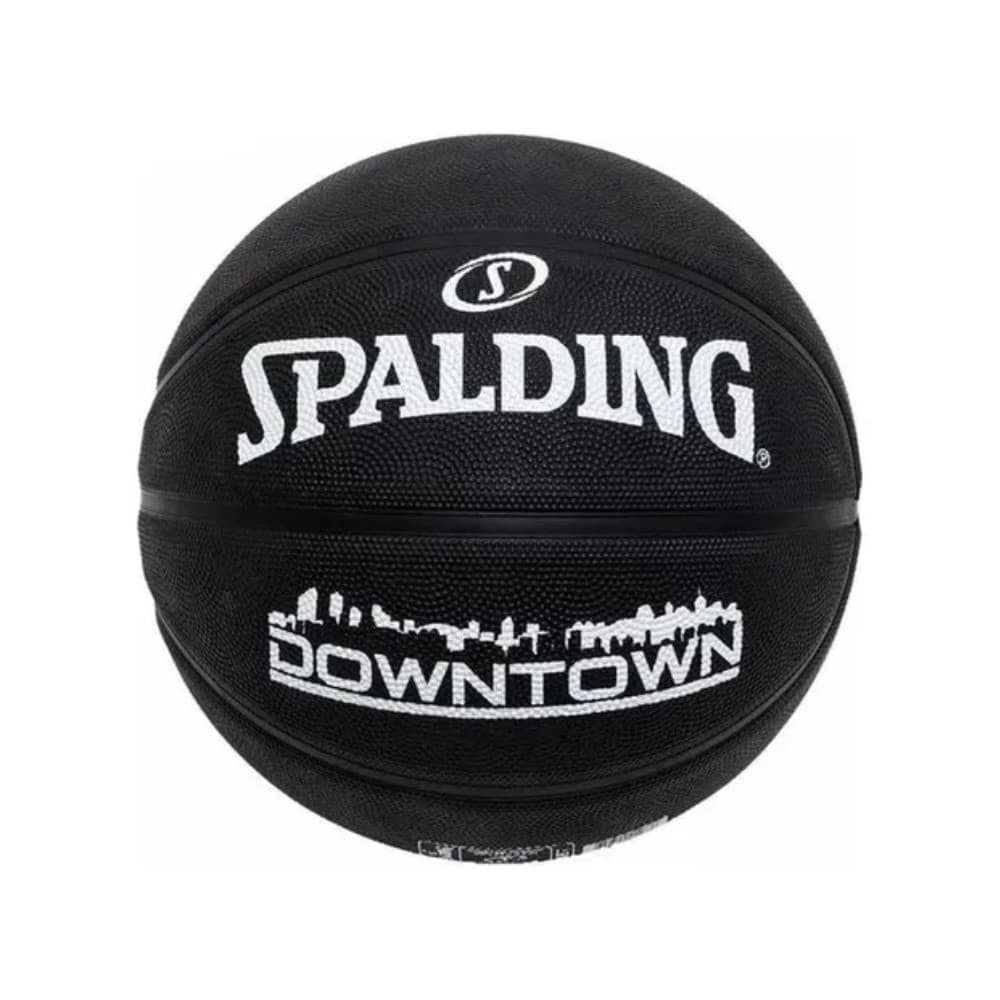 Bola Basquete Spalding Downtown Black Tamanho 7 Preta e Branca