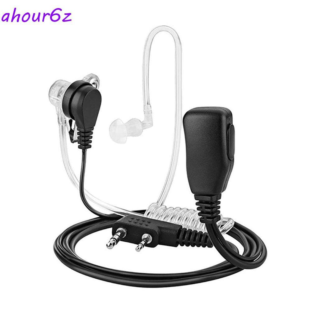 AHOURZ PTT MIC Fone De Ouvido Orientação Ar Walkie Talkie Acessórios Protetor Rádio Duto