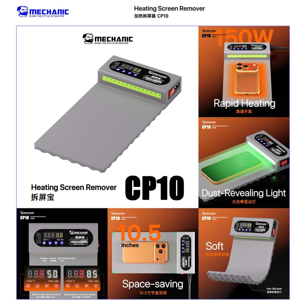 Mecânico CP10 Removedor De Tela LCD Aquecimento Palco Separador Almofada Telefone IPad Reparação Separação Desmonta