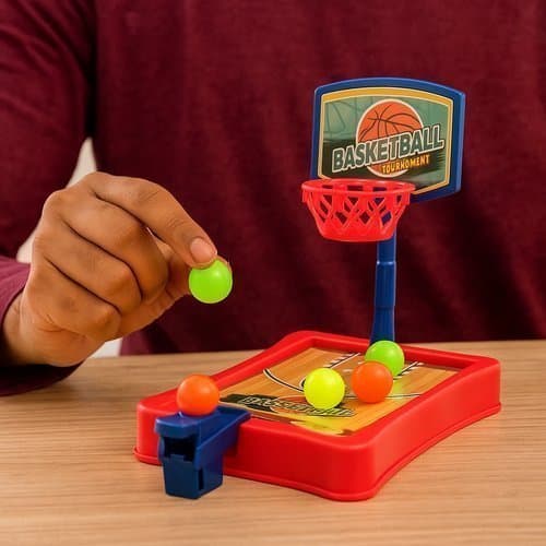 Arena Mini Basquete Mesa Brinquedo Criança Bola Cesto Arremesso Jogo Esportivo Achadinhos