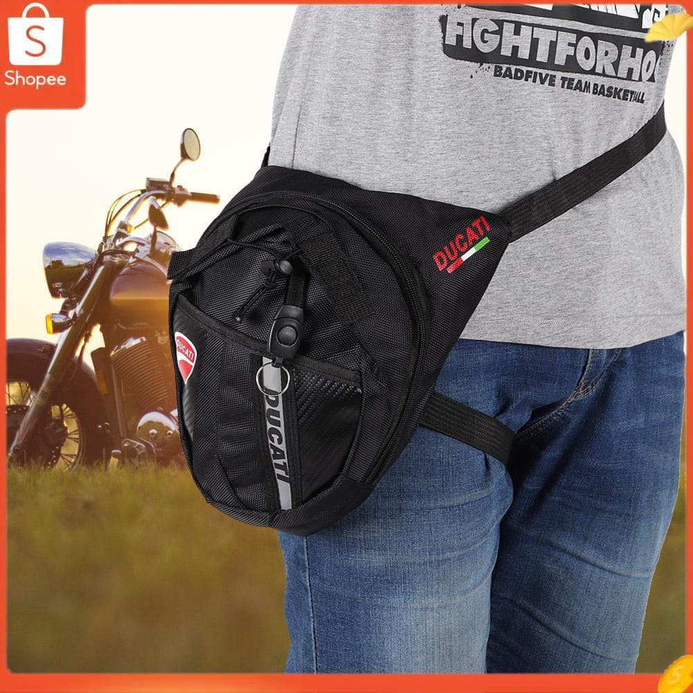 Hap Bolsa de equitação Universal Motocicleta Cintura À Prova D \'Água Lona Bolso Separado Esquerda Direita para Viagens