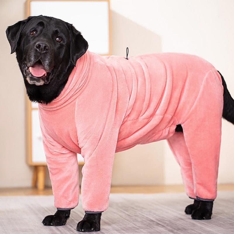Roupas para cães grandes outono inverno veludo grosso Golden retriever Labrador médio e grande cão Pet barriga apoio alt