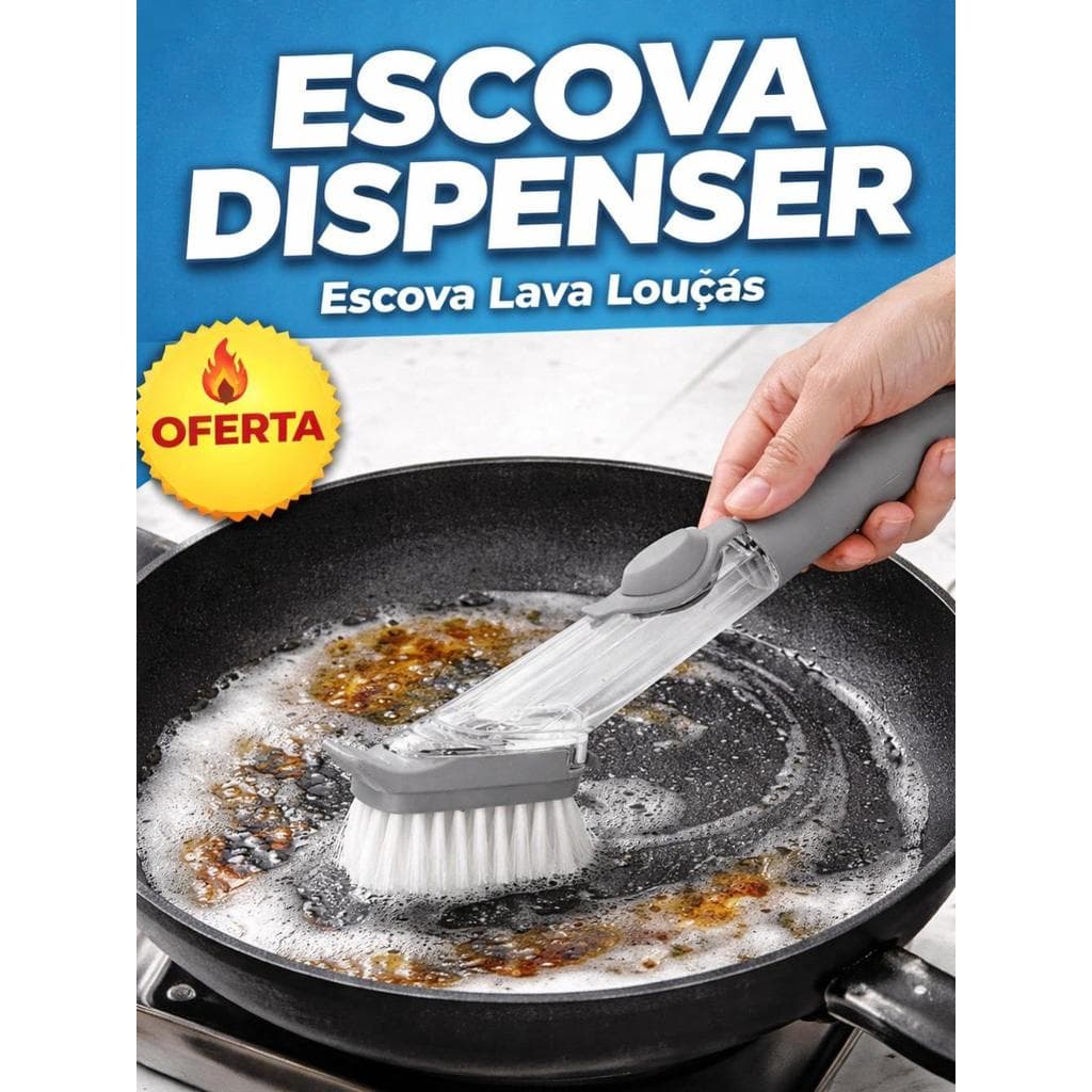 Escova Multiuso com Dispenser para Lava Louças Oferta Especial