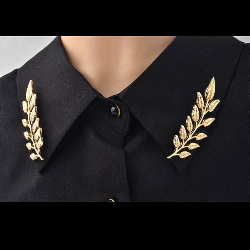 Pin Grande Metal Trigo Pico Masculino Terno Broche Colar Pino Corsage Camisa Com Moda Jóias