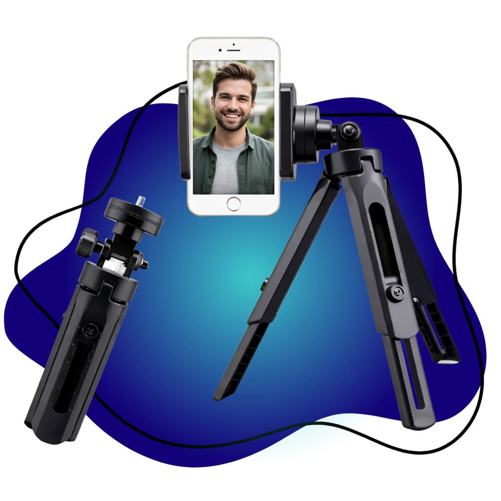 Tripé Mini Multifuncional TriPod Suporte Celular 360º