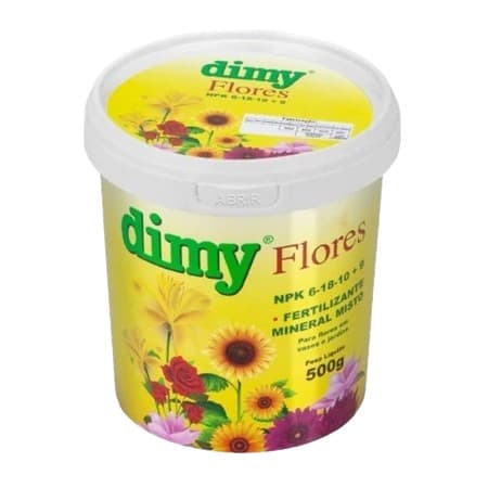 Fertilizante Granulado Adubo Dimy Flores 500g NPK 06-18-10
