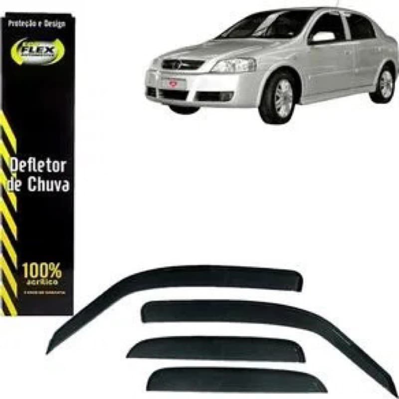 Calha de Chuva Defletor Astra 2000 a 2013 4 Portas Original Ecoflex Fume
