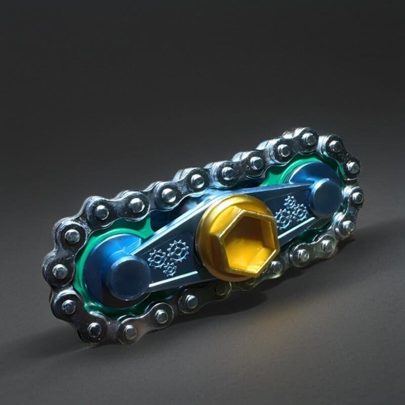 Novas Rodas Dentadas Volante Ponta Do Dedo Giroscópio Fidget Spinner Antiestresse Ansiedade Metal Bicicleta Correntes Br