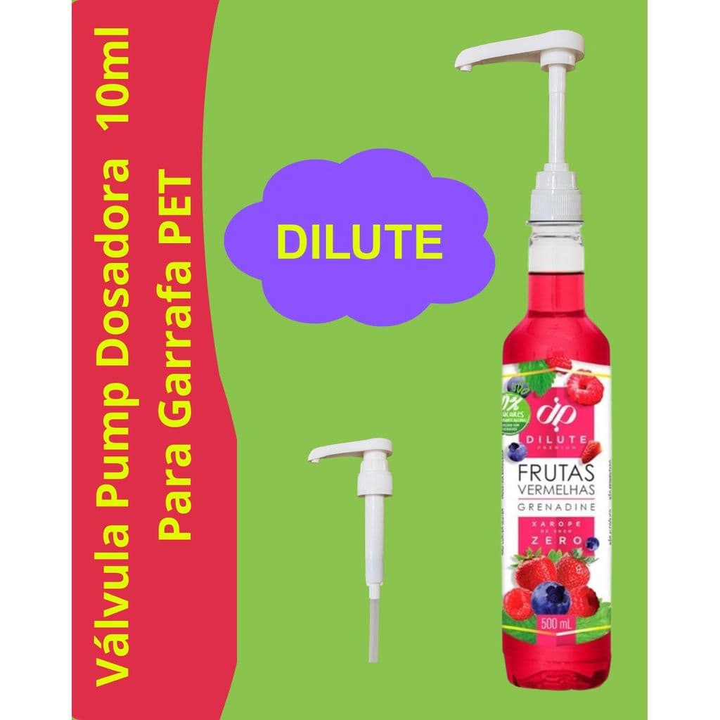 2 Valvulas Pump 10ml p/ Xarope DILUTE DaVinci Tutto Soda Italiana - Original Senapack