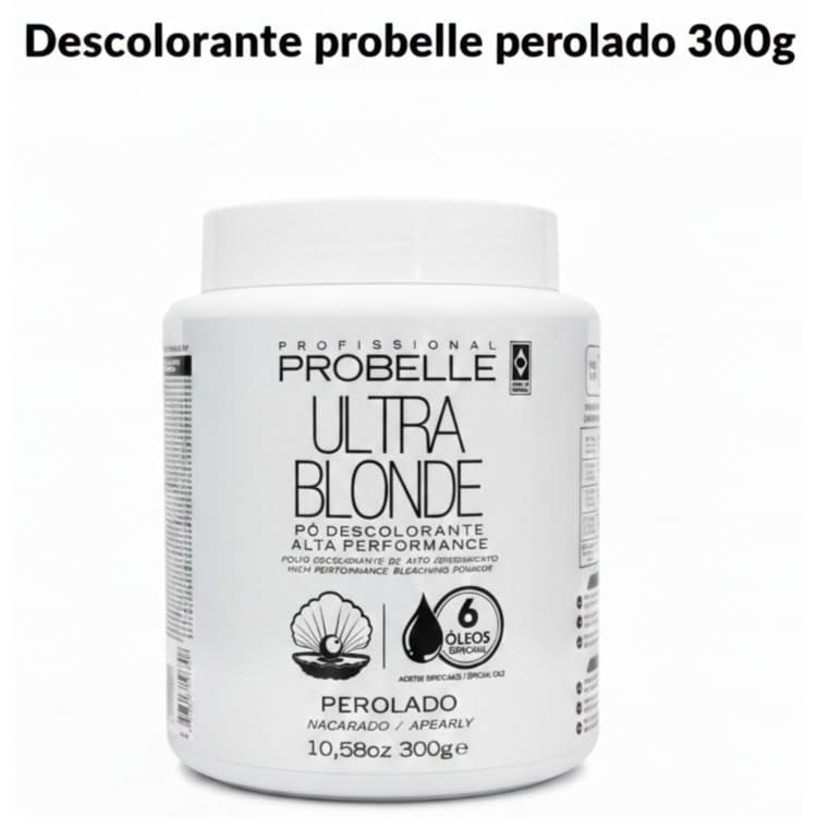 Pó Descolorante Probelle Ultra Blonde PEROLADO 300g Nevou – Alta Performance abre 10 tons