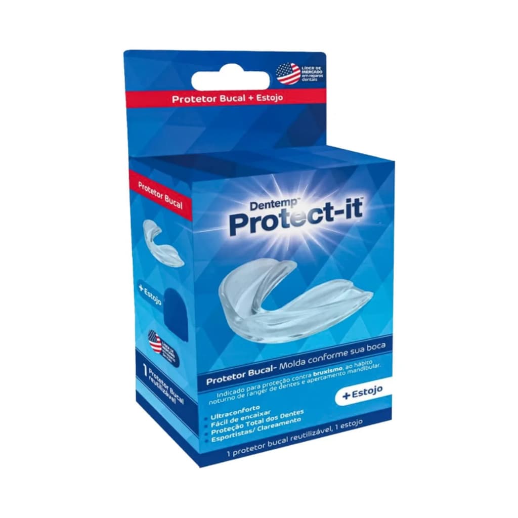 Protetor Bucal Anti Bruxismo Dentemp Clareamento Protect It Powerdent